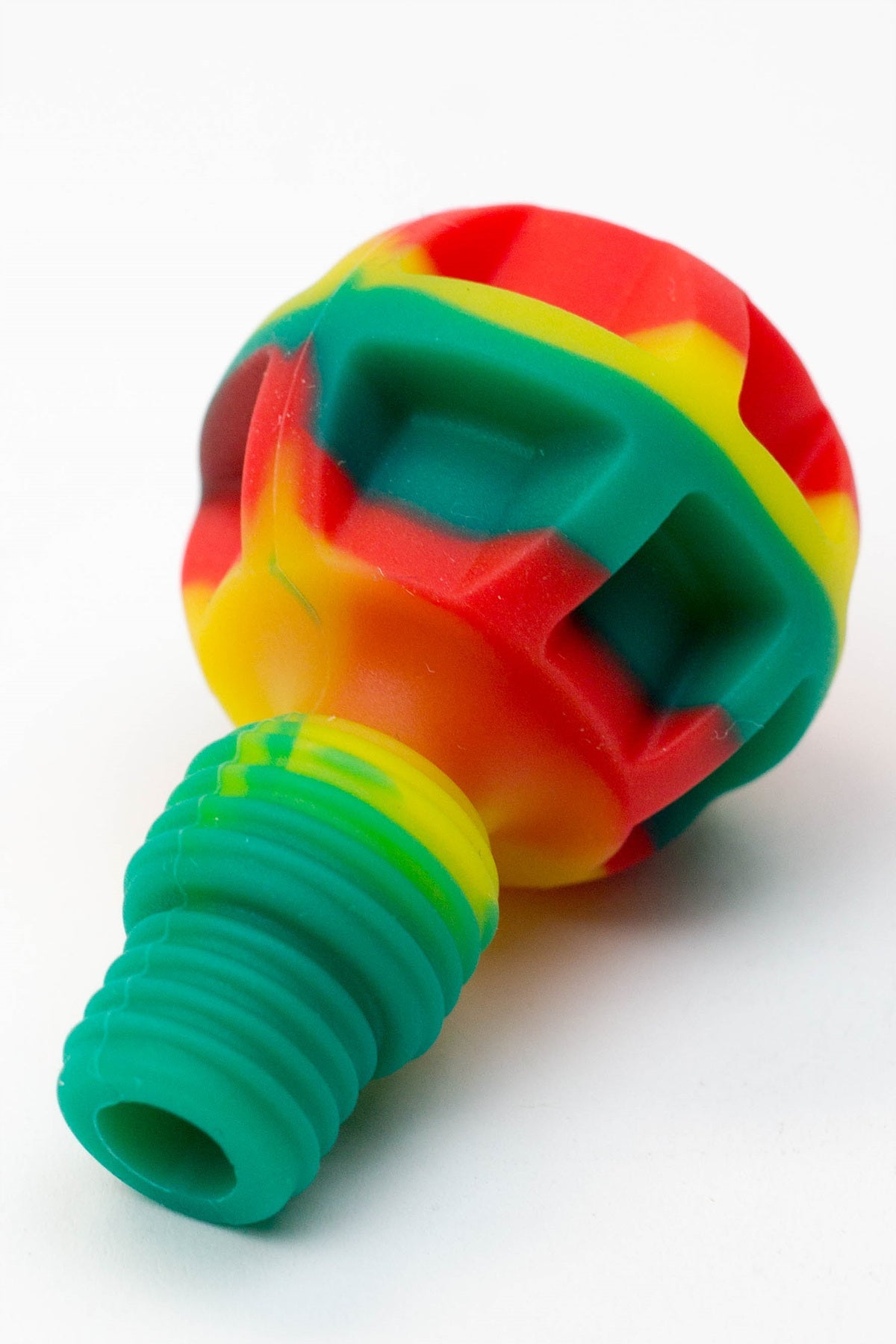 2-in-1 Silicone bowl with multi-hole glass bowl