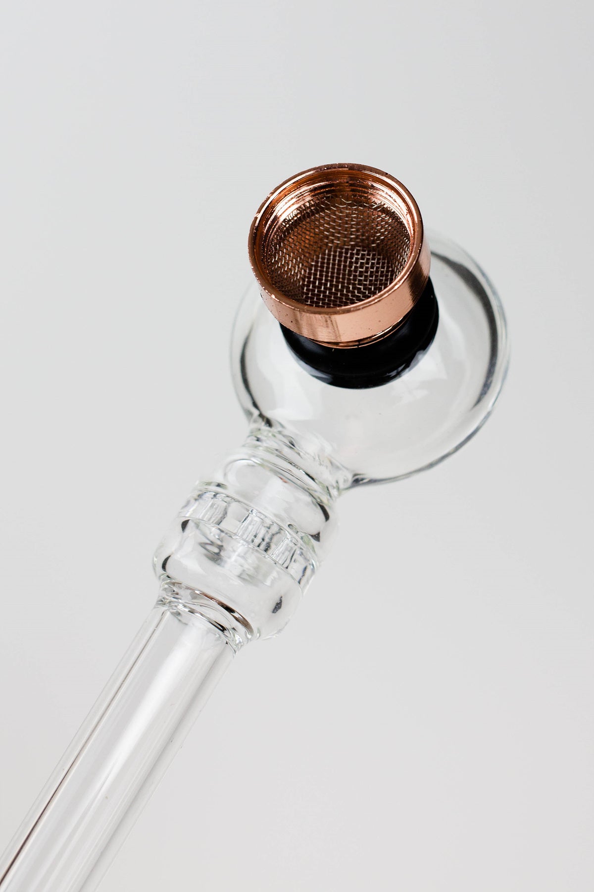 5.5" Glass tube pipe TP005 with metal screen Box of 24