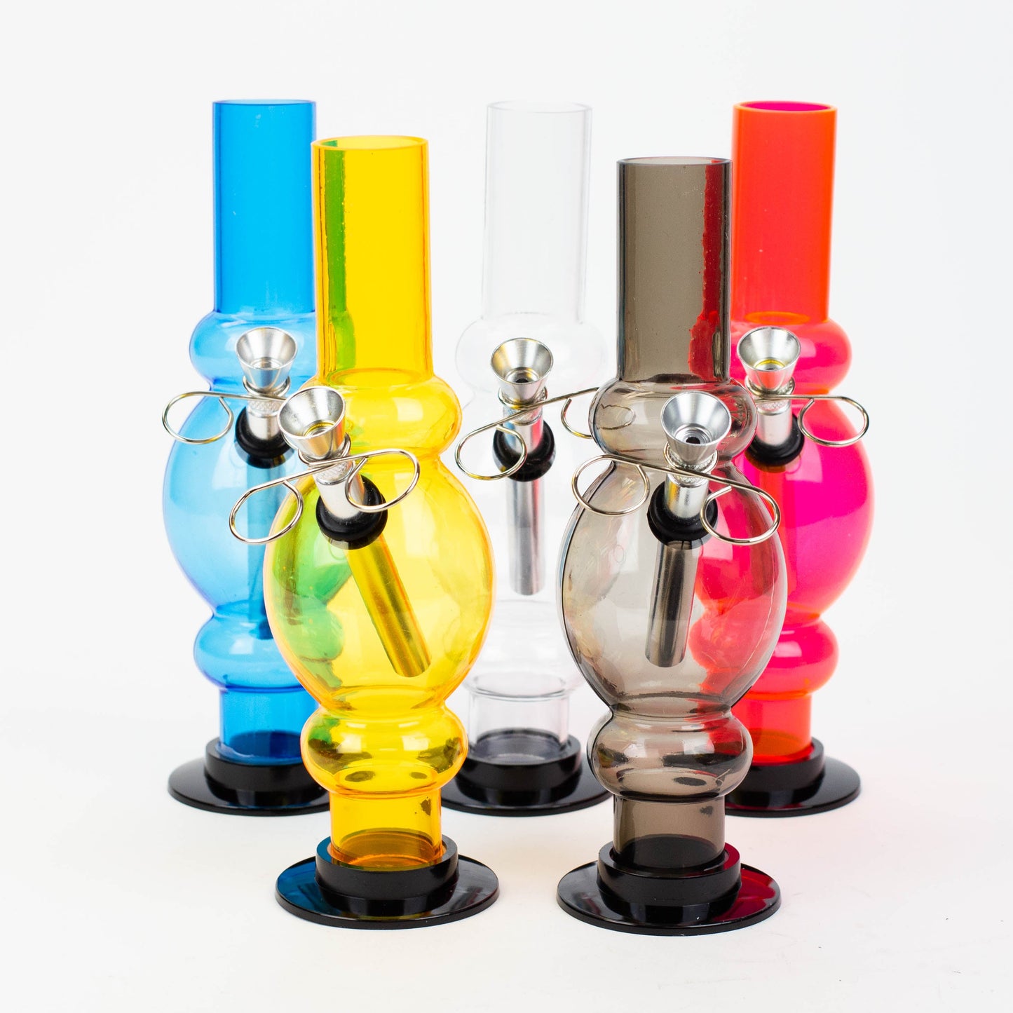 8" acrylic water pipe assorted [FD series]