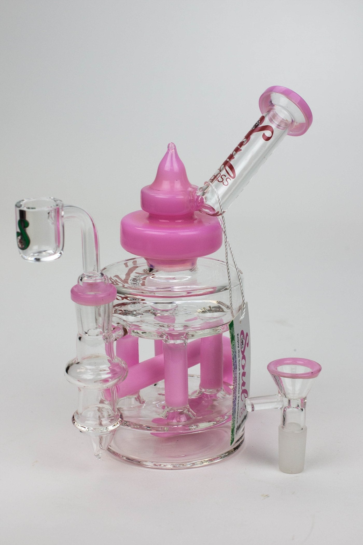 7" SOUL Glass 2-in-1 Double deck recycler bong