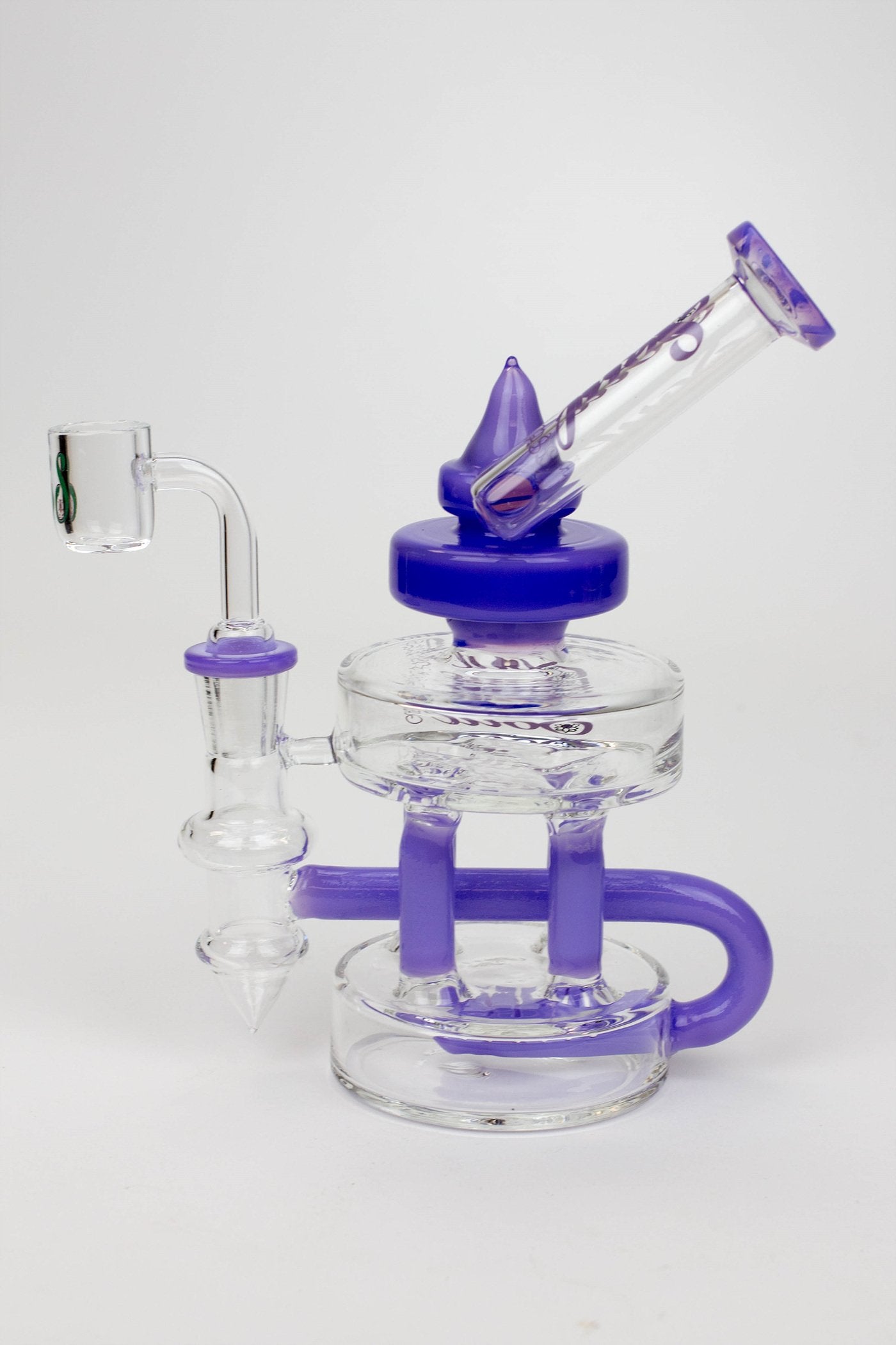 7" SOUL Glass 2-in-1 Double deck recycler bong