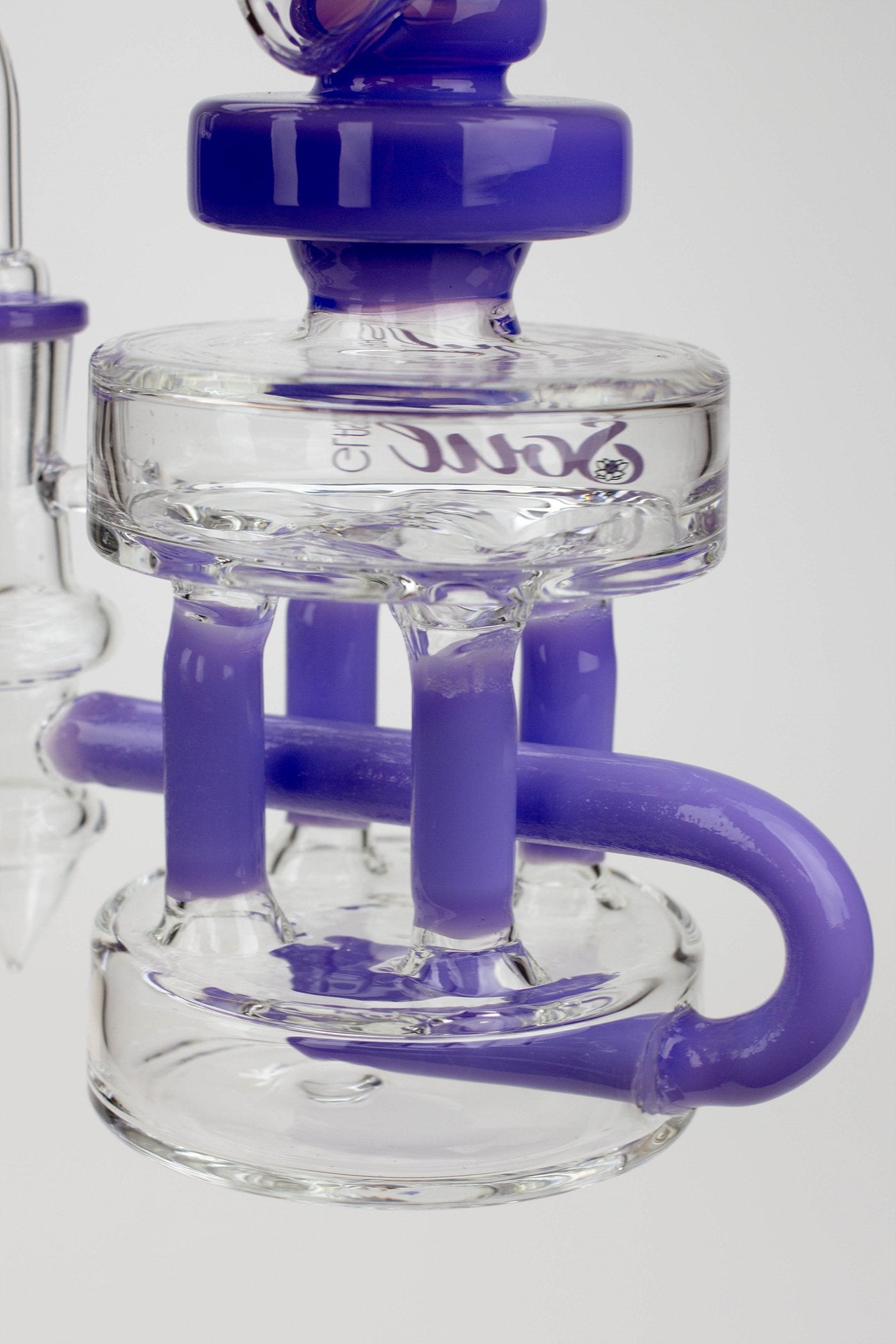 7" SOUL Glass 2-in-1 Double deck recycler bong