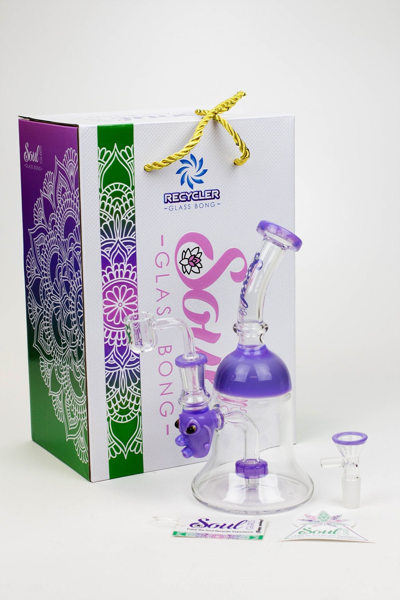 8.5" SOUL Glass 2-in-1 show head diffuser bong